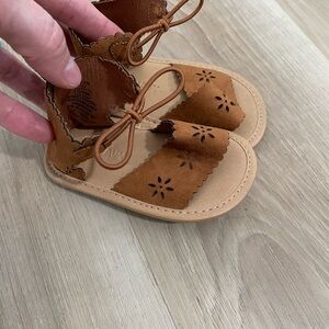 Old Navy Brown Sandals with Star Cutouts